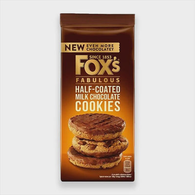 Fox's Fabulous - Half-coated Milk Chocolate Cookies 180g - The Meathead Store