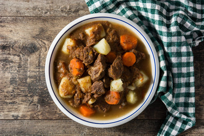 Irish Beef Stew with Carrots and Potatoes (Air Fryer Shortcut)