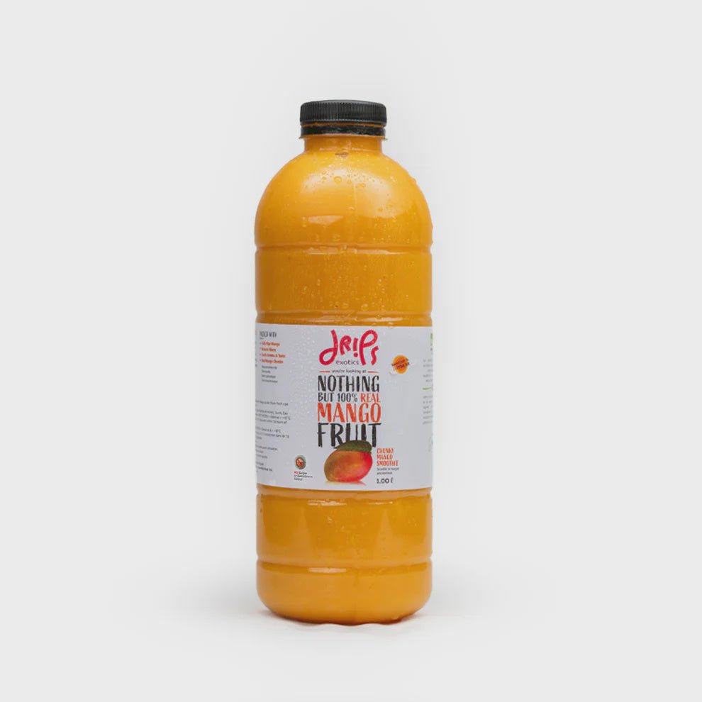 Drips Exotics Mango Ewaies Chunky Smoothie – No Sugar - 1L - The Meathead Store