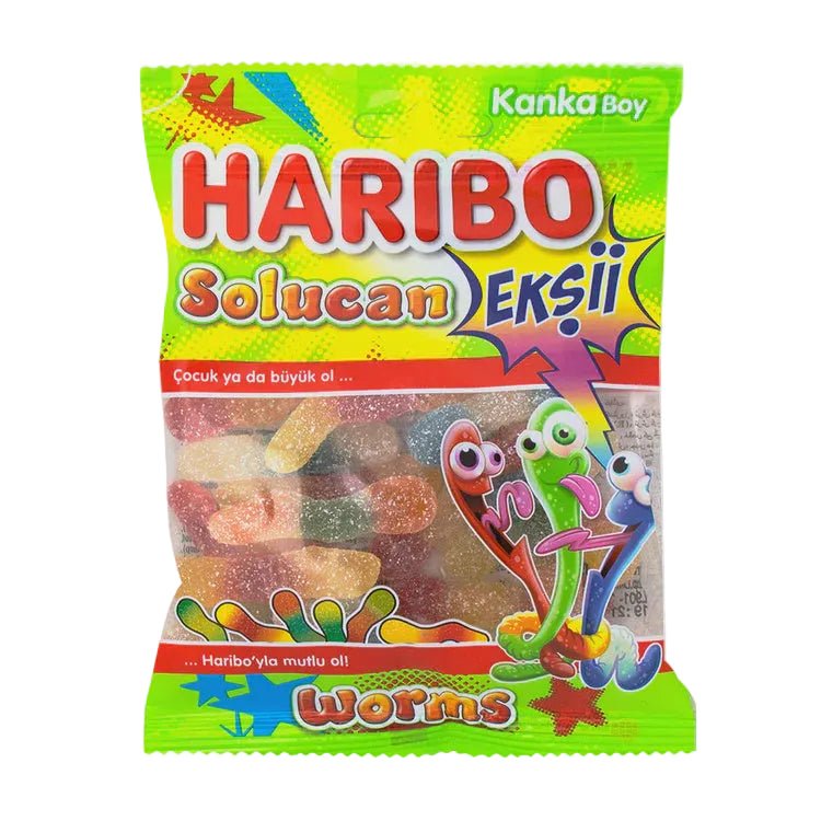 Haribo Solucan Fizz Sour Worms - The Meathead Store