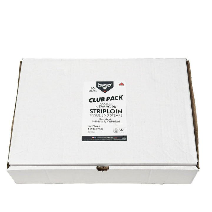 Meathead AA+ Beef NY Striploin End Steaks 8oz Club Pack - 10pcs - The Meathead Store