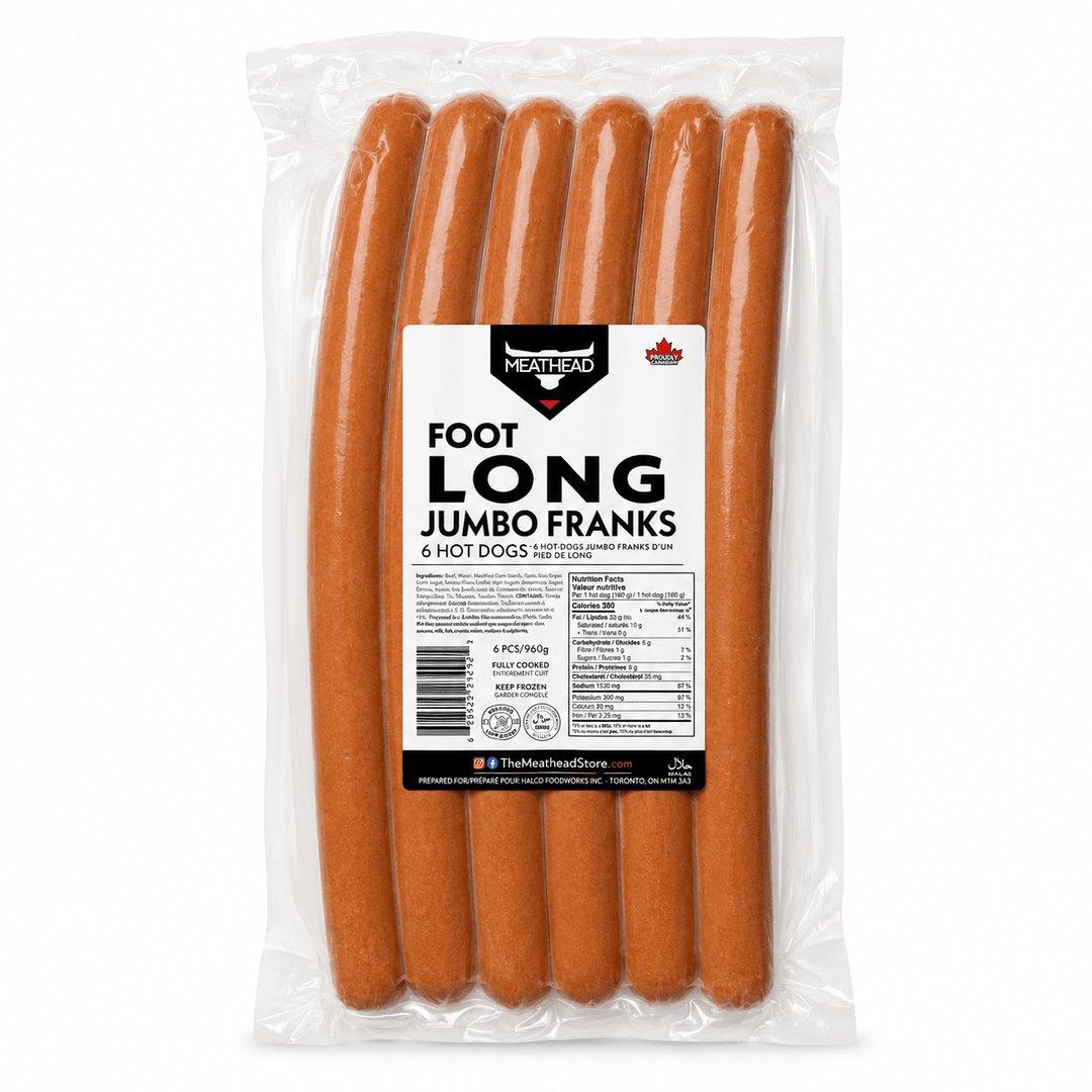 Meathead FOOTLONG Jumbo Franks - Hot Dogs - The Meathead Store