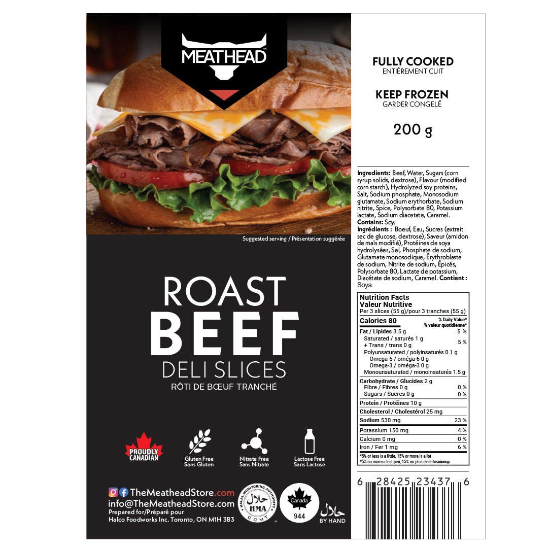 Meathead Roast Beef Deli Slices - The Meathead Store