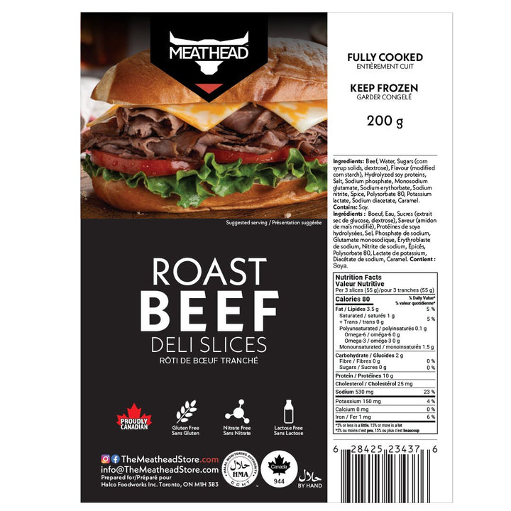 Meathead Roast Beef Deli Slices - The Meathead Store