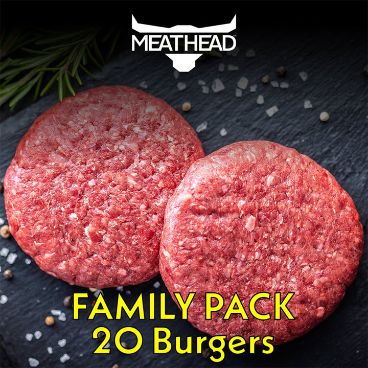 Meathead Signature Pure Beef Burger Family Pack - The Meathead Store