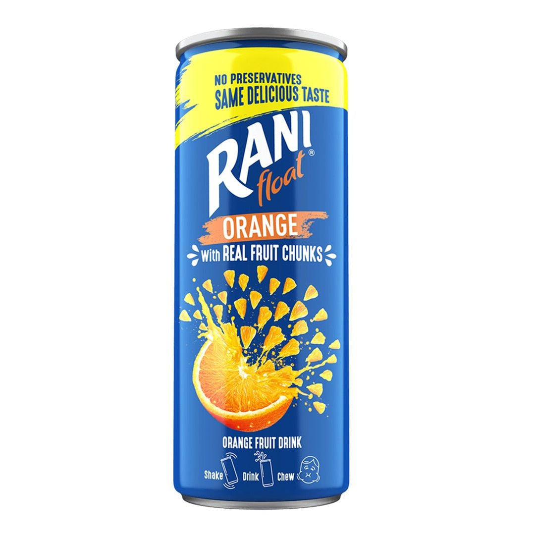 Rani Orange Float Fruit Drink 240 mL Can - The Meathead Store
