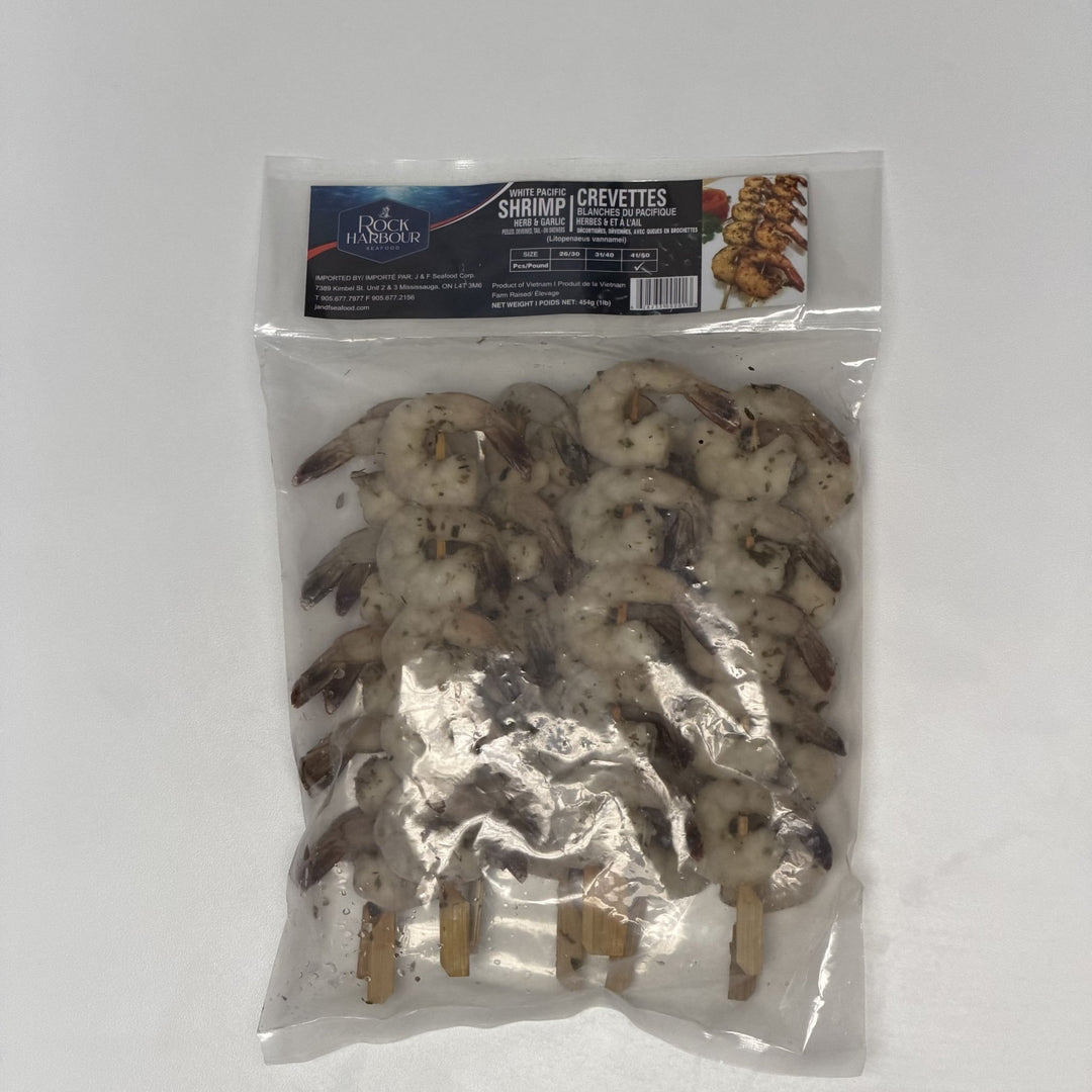 Rock Harbour Herb & Garlic Shrimp Skewers - The Meathead Store