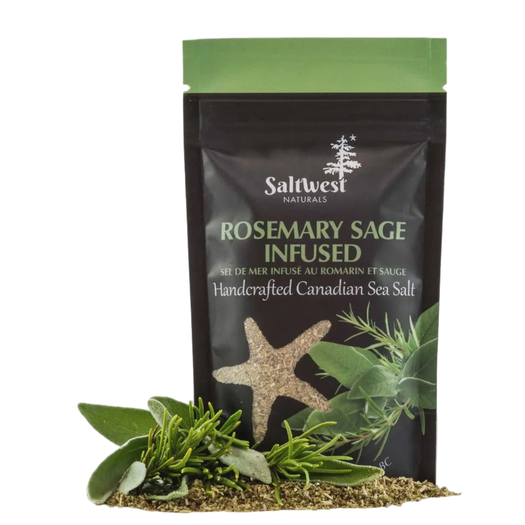 Saltwest Rosemary Sage Infused Sea Salt - The Meathead Store