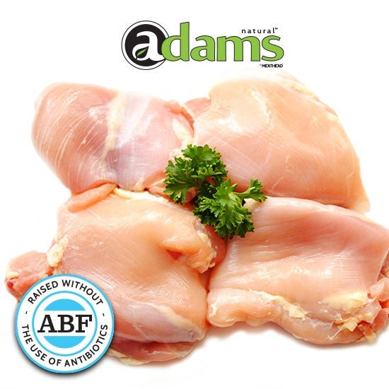 ADAMS ABF CHICKEN THIGH BONELESS SKINLESS - The Meathead Store