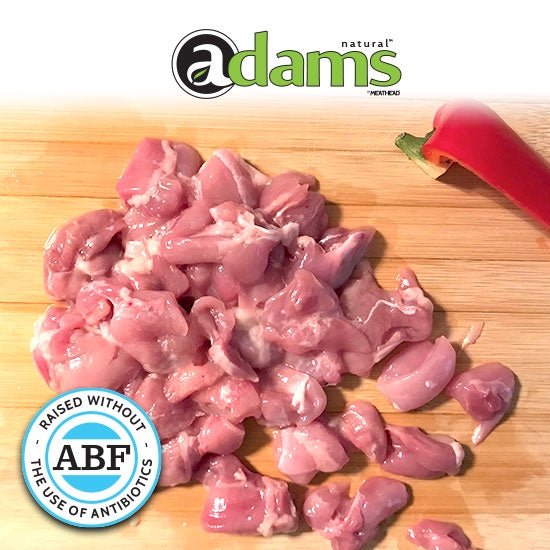 ADAMS ABF DICED CHICKEN THIGH BONELESS SKINLESS - The Meathead Store
