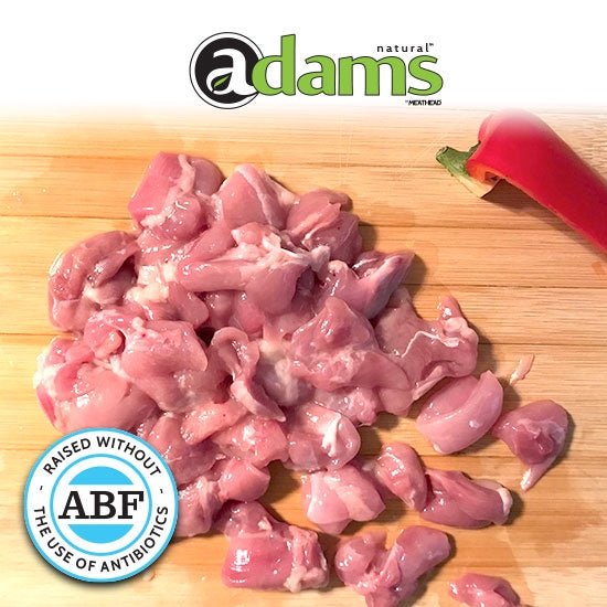 ADAMS ABF DICED CHICKEN THIGH BONELESS SKINLESS - The Meathead Store