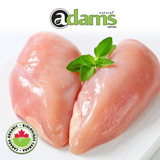 ADAMS ORGANIC CHICKEN BREAST BONELESS SKINLESS - The Meathead Store