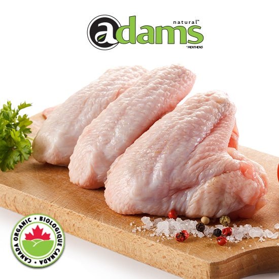 ADAMS ORGANIC CHICKEN WING SPLIT - The Meathead Store