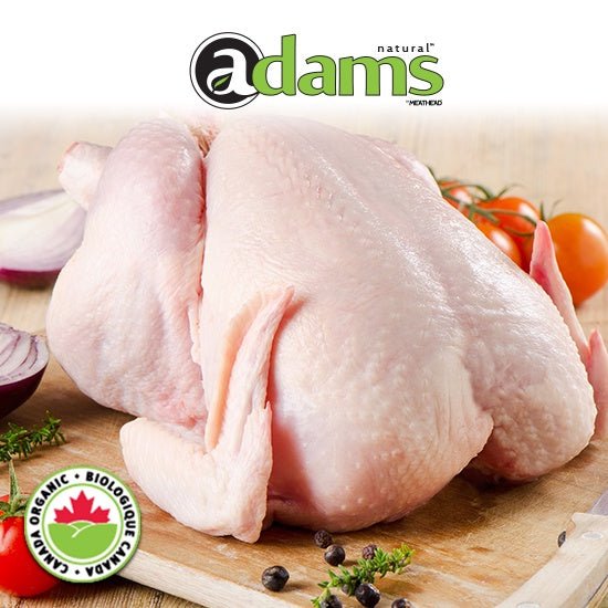 ADAMS ORGANIC WHOLE CHICKEN - The Meathead Store