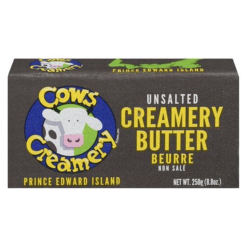 COWS CREAMERY - UNSALTED BUTTER - The Meathead Store