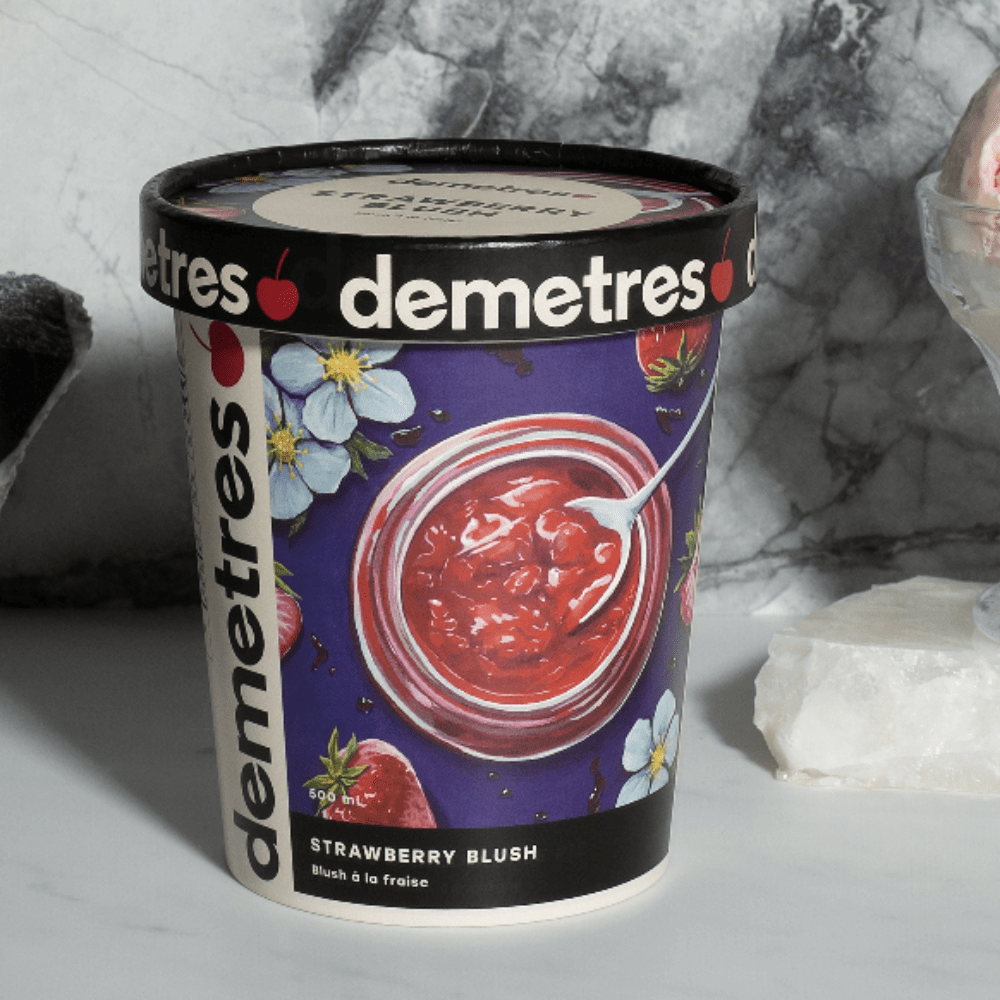 Demetres Strawberry Blush Ice Cream - The Meathead Store
