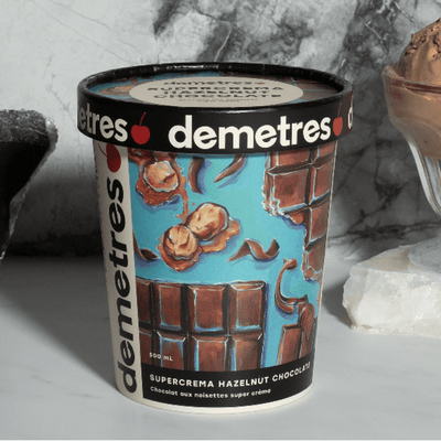 Demetres Supercrema Hazelnut Chocolate Ice Cream - The Meathead Store