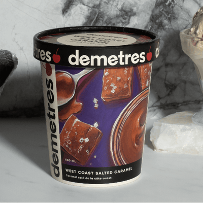 Demetres West Coast Salted Caramel Ice Cream - The Meathead Store