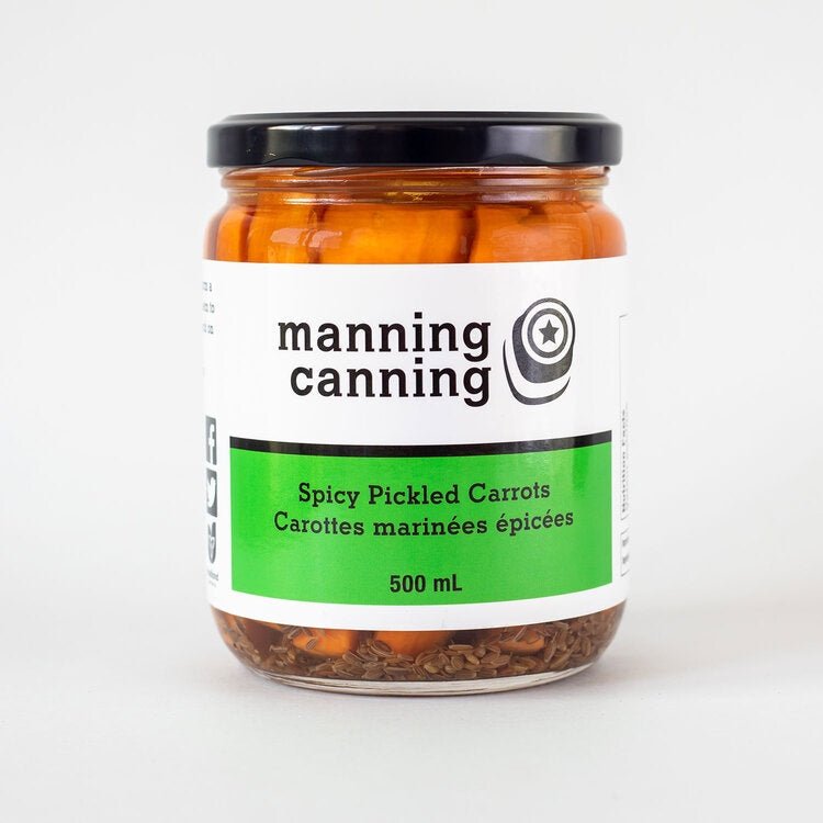 Manning Canning - Spicy Pickled Carrots - The Meathead Store