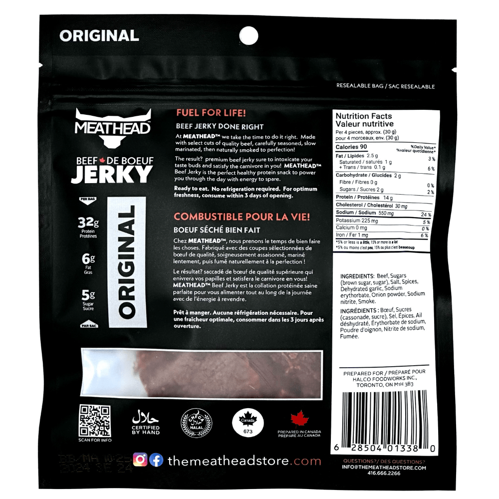 Meathead Beef Jerky Original - The Meathead Store
