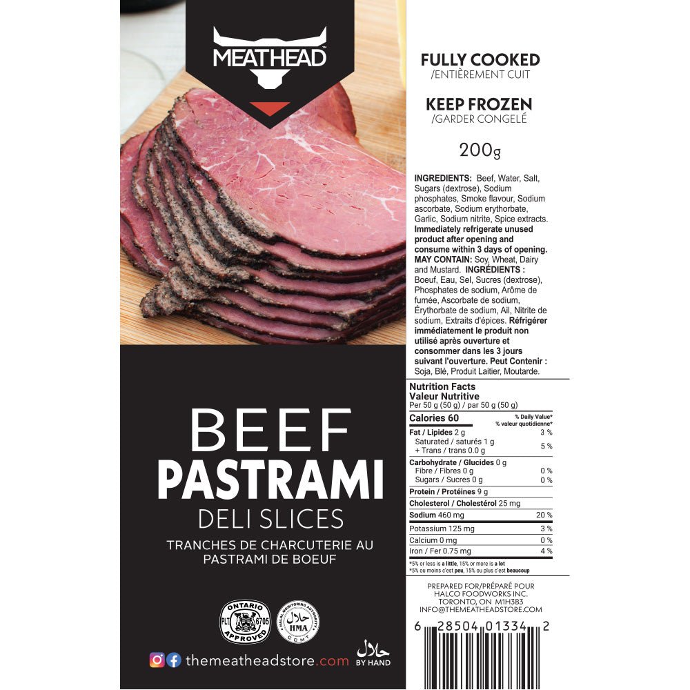 Meathead Beef Pastrami Deli Slices - The Meathead Store