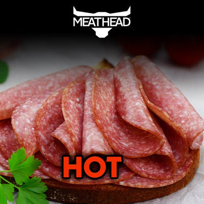 MEATHEAD HOT BEEF SALAMI DELI SLICES - The Meathead Store