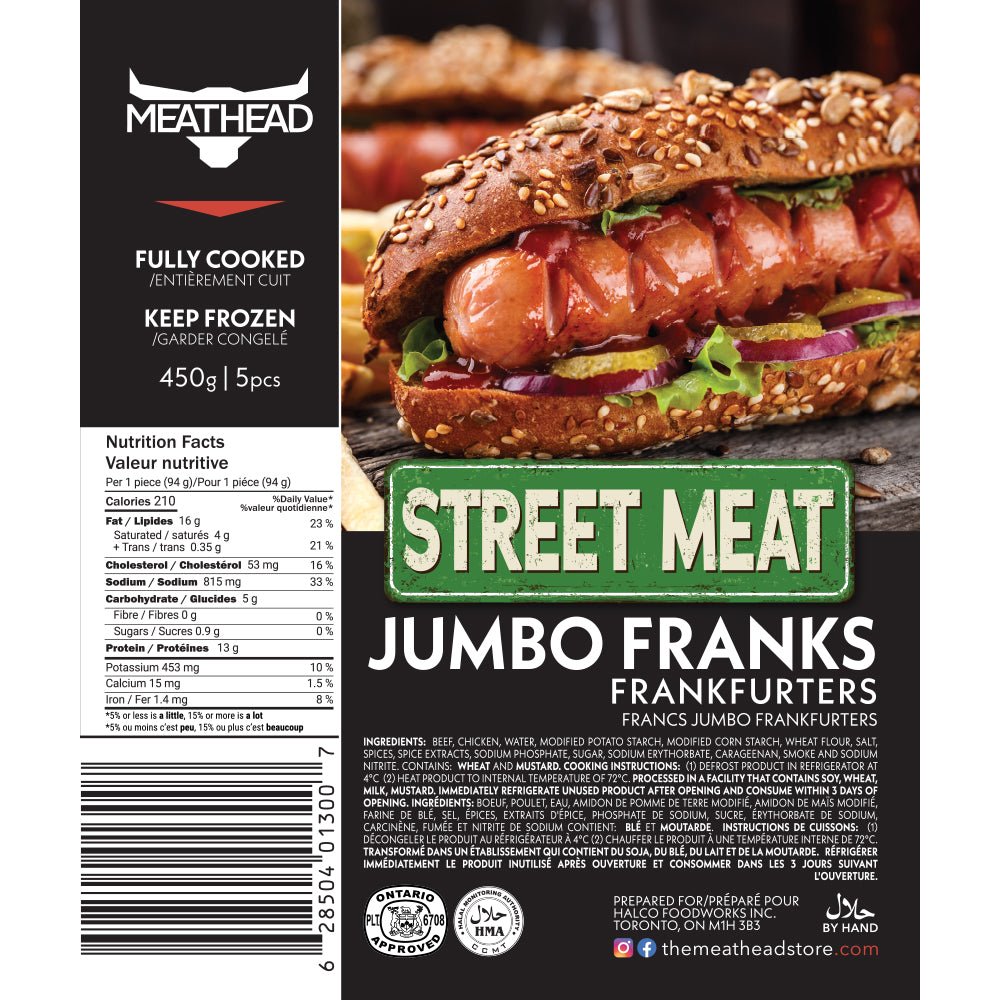 Meathead Jumbo Franks (Hot Dogs) - The Meathead Store