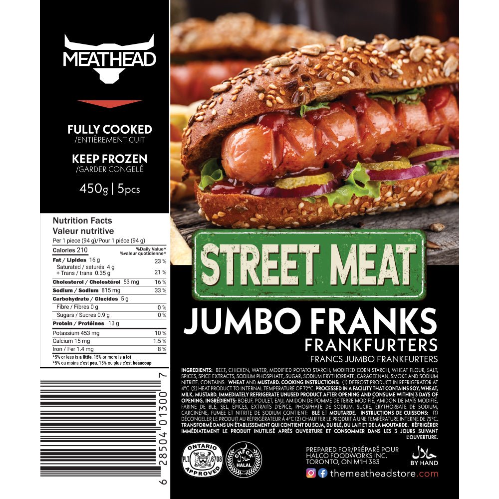 Meathead Jumbo Franks (Hot Dogs) Family Pack - The Meathead Store