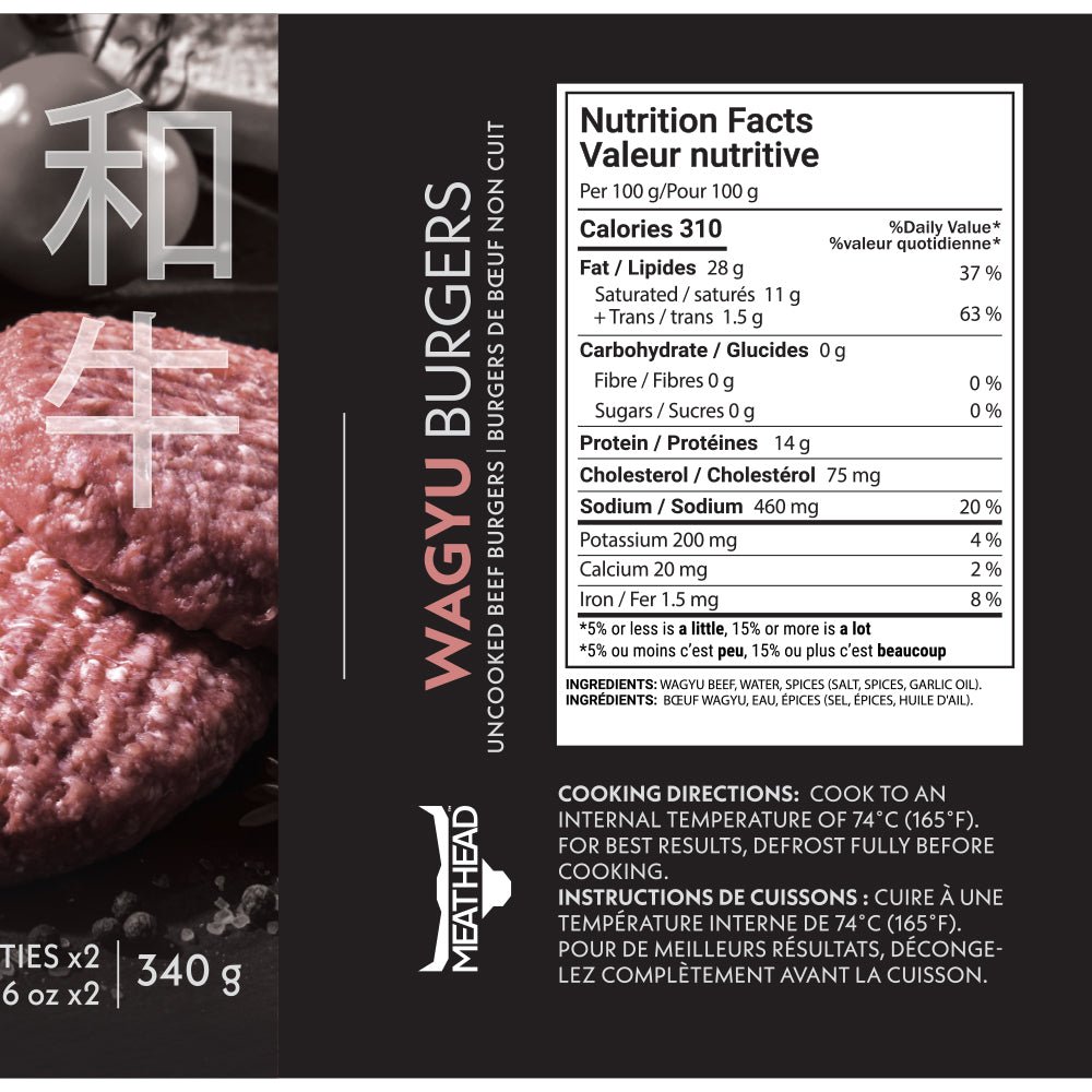 Meathead Pure Wagyu Beef Burger Patties 6oz Family Pack - The Meathead Store
