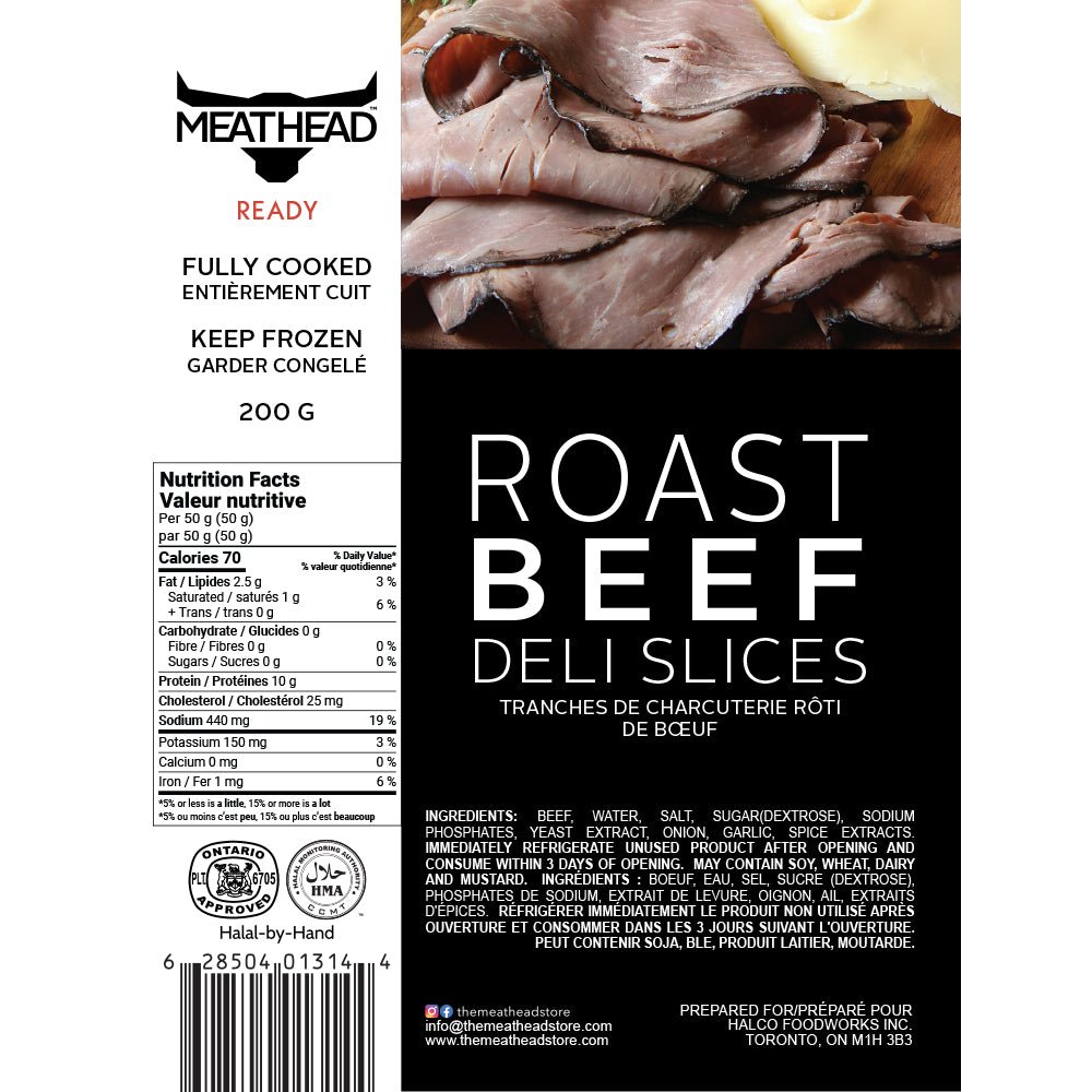Meathead Roast Beef Deli Slices - The Meathead Store